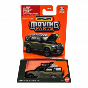 Тематична Машинка Matchbox Land Rover Defender 130 Moving Parts 1:64 JHV56 Green - Retromagaz