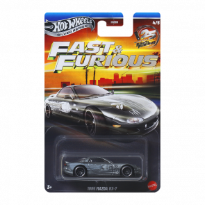 Тематична Машинка Hot Wheels 1995 Mazda RX-7 Fast & Furious 1:64 JKX23 Zamac - Retromagaz