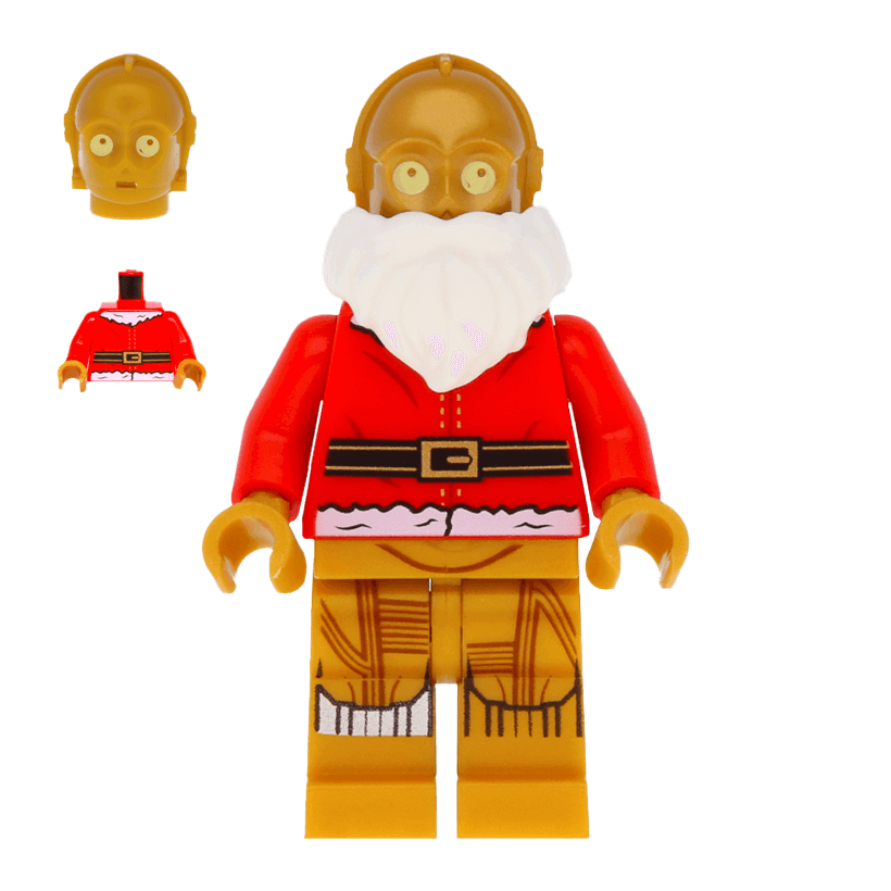 Фігурка Lego Дроїд C-3PO Santa Star Wars sw0680 75097 Б/У - Retromagaz