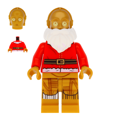 Фигурка Lego Дроид C-3PO Santa Star Wars sw0680 1 Б/У - Retromagaz