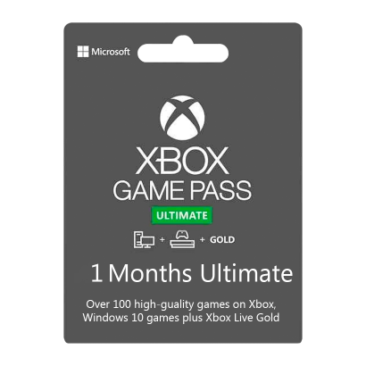 Підписка Microsoft Xbox Series Game Pass Ultimate 1 Місяць Новий - Retromagaz