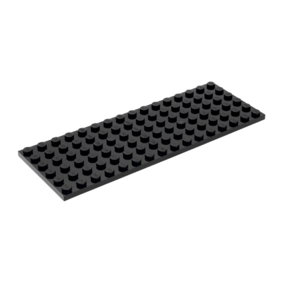 Пластина Lego Обычная 6 x 16 3027 302726 Black 4шт Б/У - Retromagaz