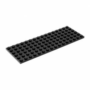 Пластина Lego Звичайна 6 x 16 3027 302726 Black 4шт Б/У - Retromagaz