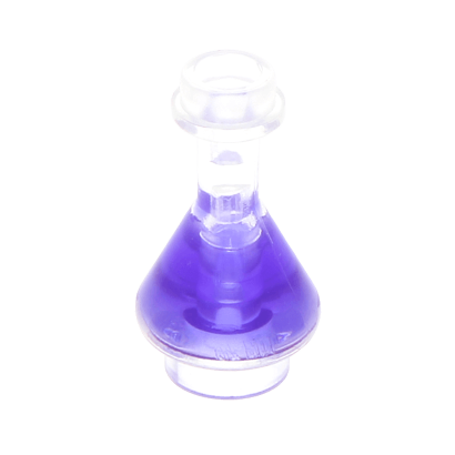Посуда Lego Bottle Erlenmeyer Flask with Trans-Purple Fluid Pattern 93549pb02 6020397 6199071 6245206 Trans Clear Б/У - Retromagaz