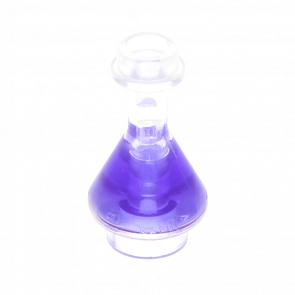 Посуд Lego Bottle Erlenmeyer Flask with Trans-Purple Fluid Pattern 93549pb02 6020397 6199071 6245206 Trans Clear Б/У