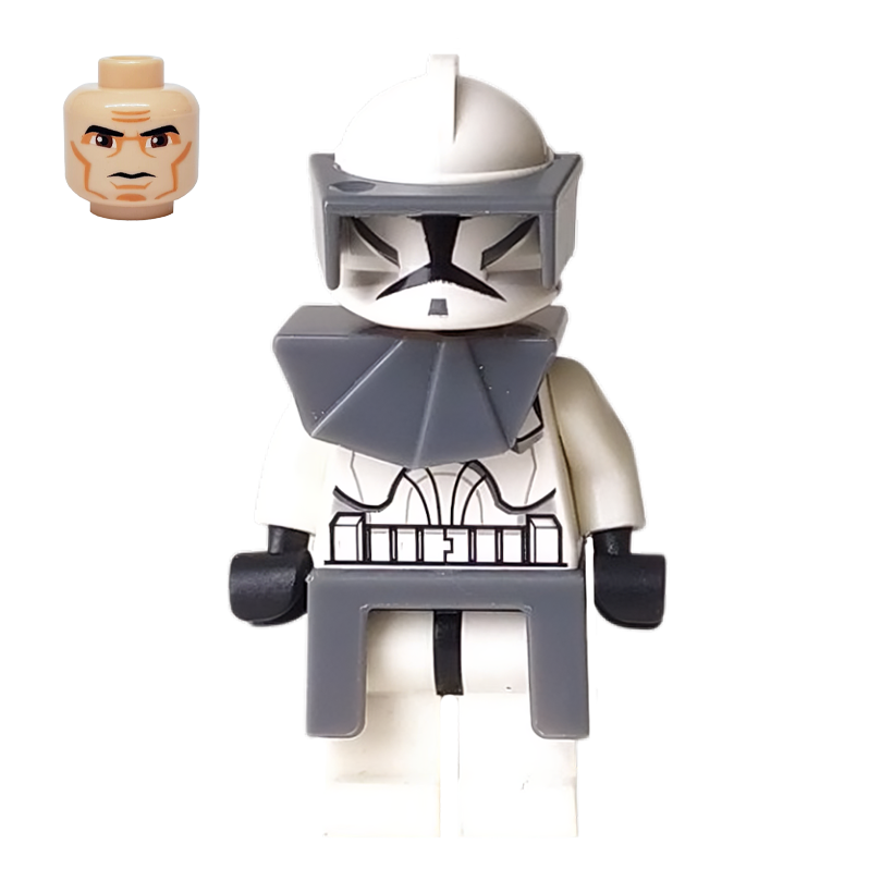 Фігурка Lego Республіка Clone Trooper Phase 1 Dark Grey Visor Pauldron Kama Star Wars sw0203 7679 Б/У - Retromagaz
