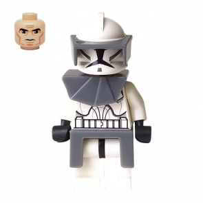 Фигурка Lego Республика Clone Trooper Phase 1 Dark Grey Visor Pauldron Kama Star Wars sw0203 Б/У