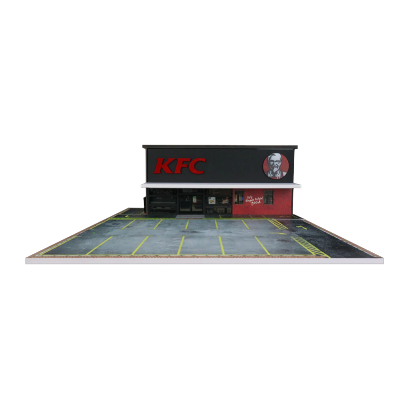 Діорама G-Fans KFC Fast Food Building 1:64 710014 Black - Retromagaz