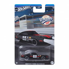 Тематическая Машинка Hot Wheels Custom Ford Maverick Vintage Racing Club 1:64 HRT81/HRV09 Black