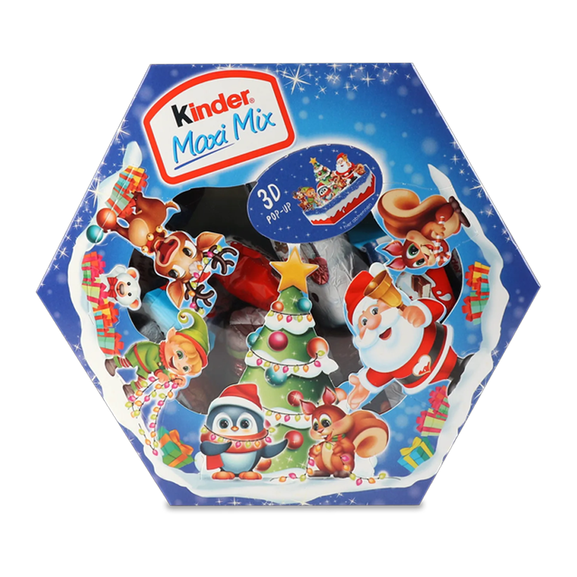 Ассорти Kinder Конфеты Maxi Mix Рождественские 143g - Retromagaz