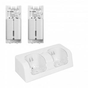 Зарядний Пристрій RMC Wii Dual-Seat Charger + 2 Акумулятори White 0.5m Новий