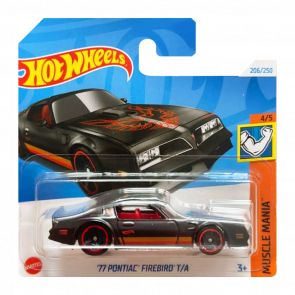 Машинка Базовая Hot Wheels '77 Pontiac Firebird T/A Muscle Mania 1:64 HTC60 Black