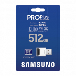 Карта Пам'яті Samsung Pro Plus UHS-I U3 V30 A2 + Reader 512GB Новий - Retromagaz