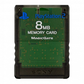Карта Памяти Sony PlayStation 2 SCPH-10020 Smoke Zen 8MB Clear Black Б/У - Retromagaz