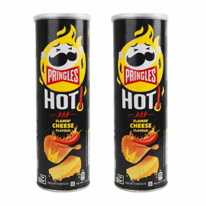 Набор Чипсы 2шт Pringles Hot Flaming Cheese 160g