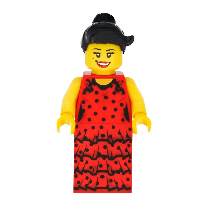 Фігурка Lego Series 6 Flamenco Dancer Collectible Minifigures col086 Б/У - Retromagaz