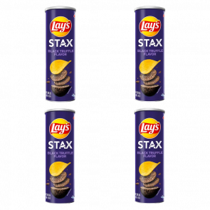 Набір Чипси 4шт Lay's Stax Азійські зі Смаком Чорного Трюфеля 104g - Retromagaz