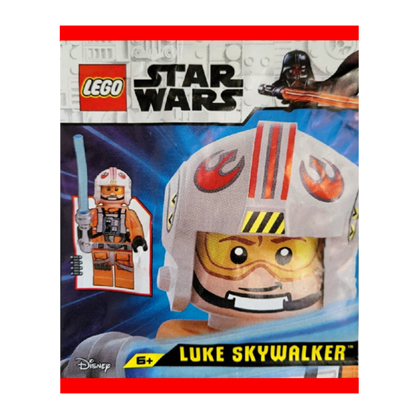 Конструктор Lego Фігурка Luke Skywalker #2 Paper Bag Star Wars 912507 Новий - Retromagaz