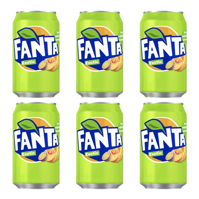 Набор Напиток Fanta Exotic 355ml 6шт - Retromagaz