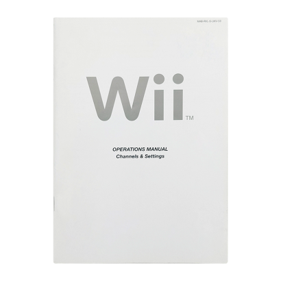 Інструкція Nintendo Wii Channels & Settings English White Б/У - Retromagaz