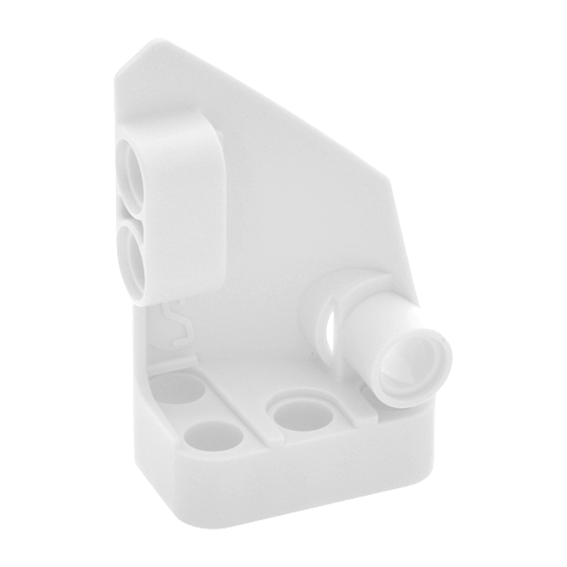 Technic 4шт Lego Панель Скошена #2 Small Smooth Short Side B 87086 4558874 White Б/У - Retromagaz