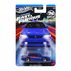 Тематическая Машинка Hot Wheels 1999 Nissan Maxima Fast & Furious 1:64 JKX14 Silver - Retromagaz