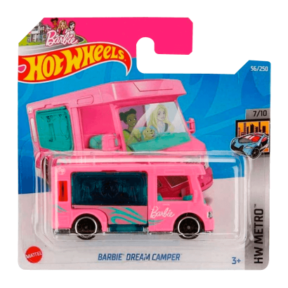 Машинка Базова Hot Wheels Barbie Dream Camper Metro 1:64 HCT79 Pink - Retromagaz