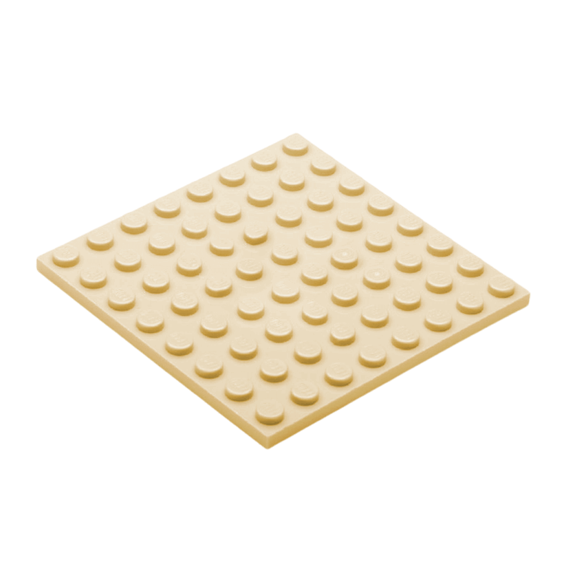 Пластина 4шт Lego Звичайна 8 x 8 41539 42534 4178317 4624223 Tan Б/У - Retromagaz