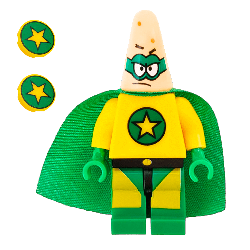 Фигурка RMC SpongeBob SquarePants Patrick Superhero Cartoons sbspr007 Новый - Retromagaz