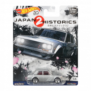 Машинка Premium Hot Wheels Datsun Bluebird 510 Japan Historics 2 1:64 FLC09 Silver
