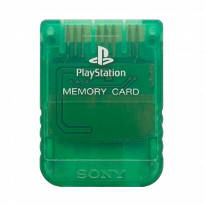 Карта Памяти Sony PlayStation 1 SCPH-1193 Winter Christmas Limited Edition 1MB Trans-Green Б/У - Retromagaz