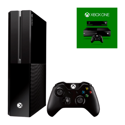 Набор Консоль Microsoft Xbox One 1TB Black Б/У  + Коробка - Retromagaz