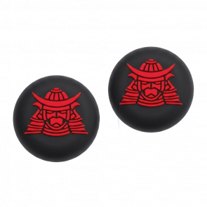 Накладки на Стики 2шт RMC Ghost of Tsushima Samurai PlayStation 5 4 3 2 1 Xbox Series One 360 Switch 2 Black Red - Retromagaz