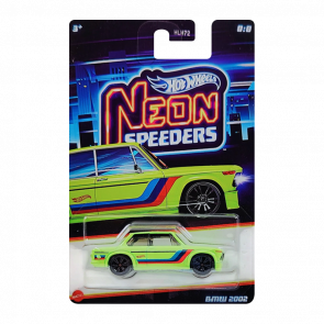 Тематическая Машинка Hot Wheels BMW 2002 Neon Speeders 1:64 JCB07 Yellow