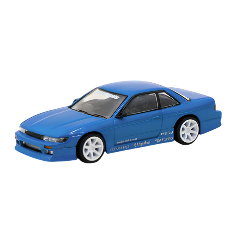 Машинка Premium Tarmac Works VERTEX Nissan Silvia S13 GLOBAL64 1:64 T64G-025-BL Blue - Retromagaz