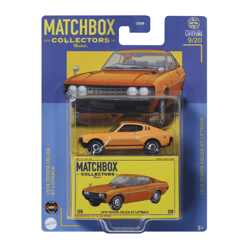 Машинка Premium Matchbox 1974 Toyota Celica GT Liftback Collectors 1:64 HVW16 Orange - Retromagaz
