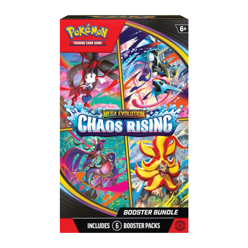 Картки Колекційна Гра Pokemon Mega Evolution Chaos Rising Booster Bundle - Retromagaz