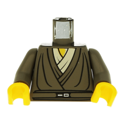 Туловище Lego Джедай Layered Shirt White Undershirt Jedi Knight Bob Star Wars 973px215c01 sw0057 Dark Grey Б/У - Retromagaz