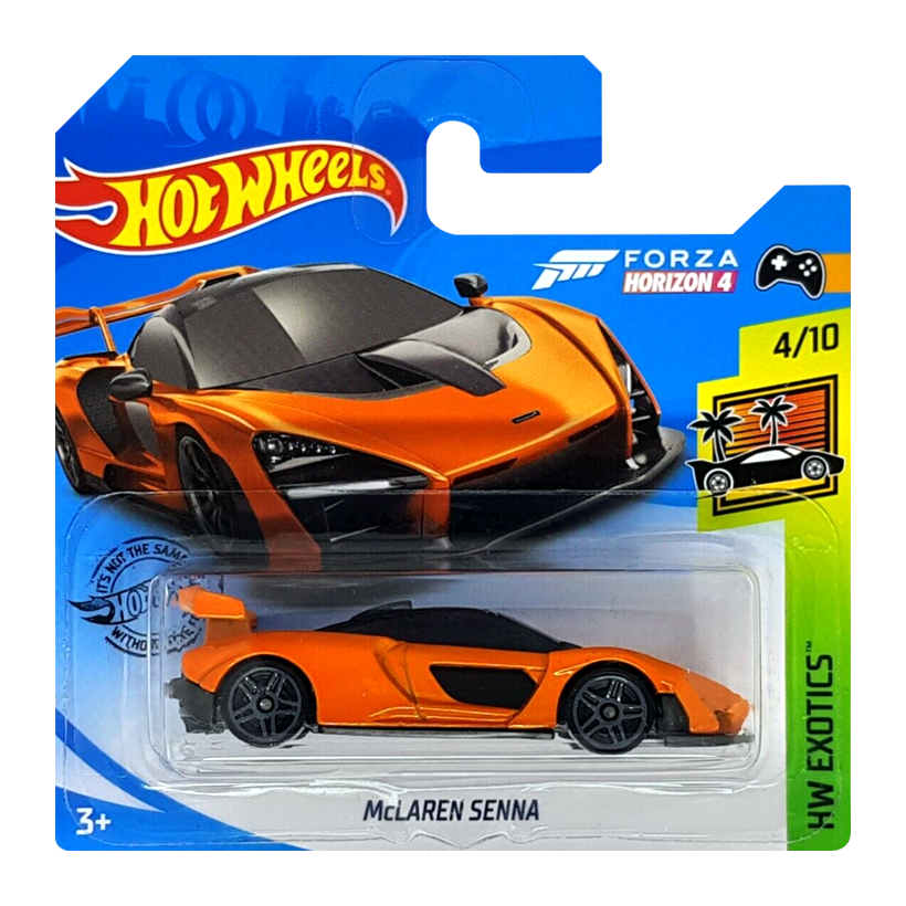 Машинка Базовая Hot Wheels Forza Horizon 4 McLaren Senna Exotics 1:64 FYG22 Orange - Retromagaz