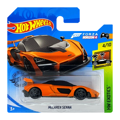 Машинка Базова Hot Wheels Forza Horizon 4 McLaren Senna Exotics 1:64 FYG22 Orange - Retromagaz