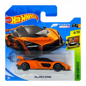 Машинка Базовая Hot Wheels Forza Horizon 4 McLaren Senna Exotics 1:64 FYG22 Orange - Retromagaz