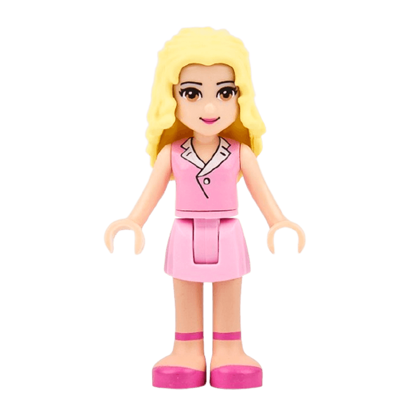 Фігурка Lego Girl Marie Bright Pink Skirt Friends frnd013 Б/У - Retromagaz