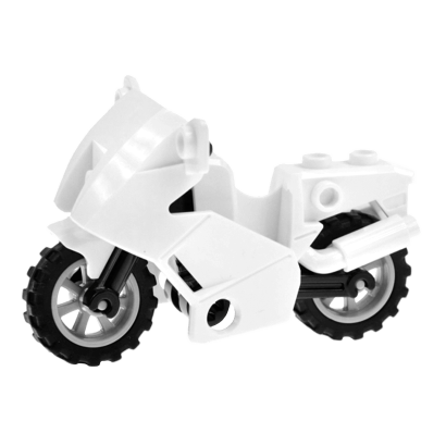 Транспорт Lego Мотоцикл City 52035c02 4256657 4579412 4530673 4242385 White 1шт Б/У Хороший - Retromagaz
