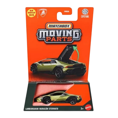 Тематическая Машинка Matchbox Lamborghini Huracán Sterrato Moving Parts 1:64 JBW70 Green Тематическая Машинка Matchbox Lamborghini Huracán Sterrato Moving Parts 1:64 JBW70 Green - Retromagaz