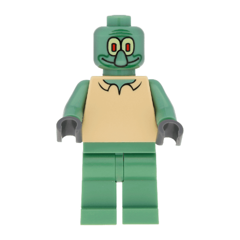 Фигурка Lego SpongeBob SquarePants Squidward Cartoons bob003 Б/У - Retromagaz
