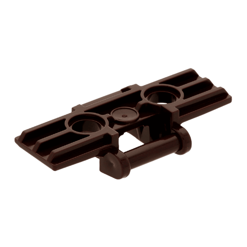 Колесо 10шт Lego Гусеница 1 Tread Wide with Two Pin Holes 57518 88323 42479 46003879 Dark Brown Б/У - Retromagaz