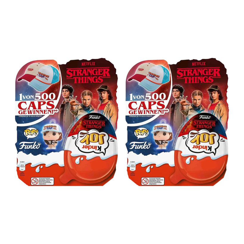 Набір Шоколадне Яйце 2шт Kinder Joy Бокс Funko Pop Stranger Things 4 Яйця 80g - Retromagaz