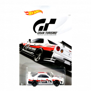 Тематична Машинка Hot Wheels Nissan Skyline GT-R (R34) Gran Turismo 1:64 FKF27 White - Retromagaz