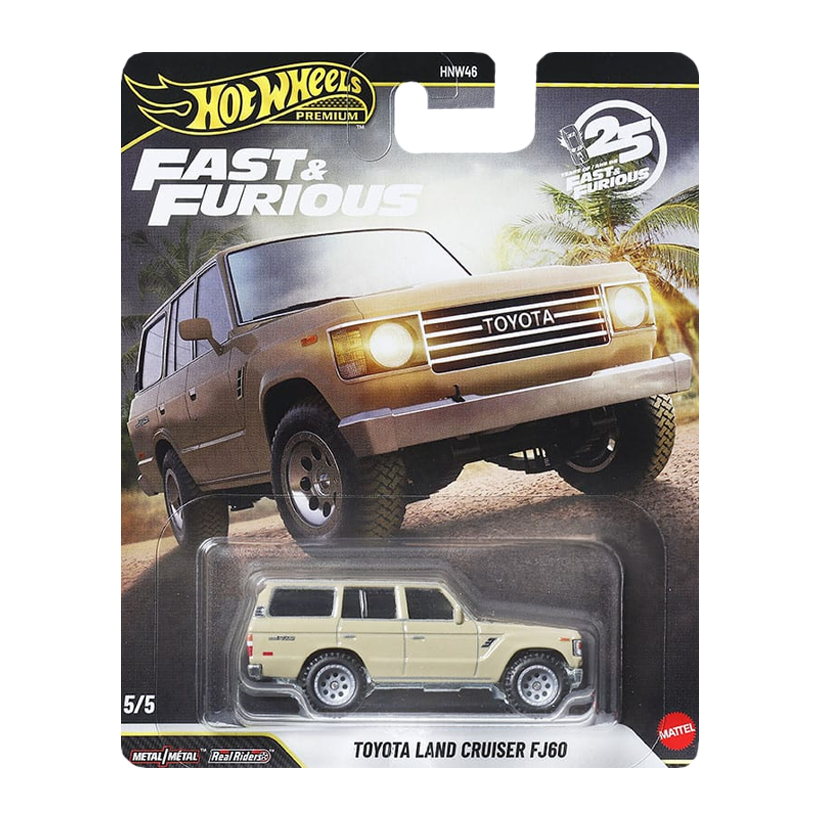Машинка Premium Hot Wheels Toyota Land Cruiser FJ60 Fast & Furious 1:64 JHW76 Tan - Retromagaz