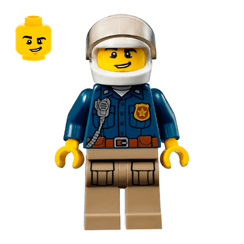 Фігурка Lego Police 973pb3011 Mountain Officer Male City cty0868 Б/У - Retromagaz